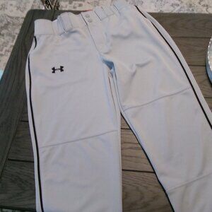 Under Armour Baseball Pants - Gray - Adult large ~ Loose Fit ~ Great Condition